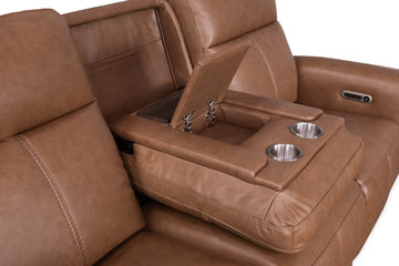 Alexander Leather Power Reclining Sofa