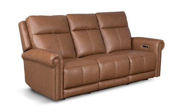 Alexander Leather Power Reclining Sofa