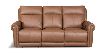 Alexander Leather Power Reclining Sofa