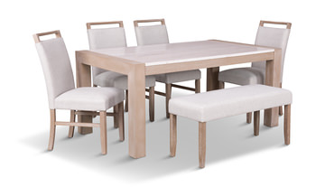 Tacoma Table With 4 Chairs And Bench