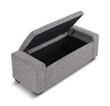 Arturo Tufted II Storage Bench - Chocolate Chip thumbnail 3