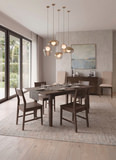 Berkeley Extension Table With 4 Wood Dining Chairs thumbnail 2