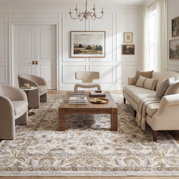 Maharaja Pearl Area Rug - 5′3″ X 7′6″