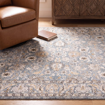 Maharaja Azure Area Rug - 5′3″ X 7′6″