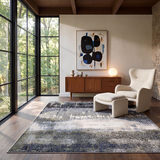 Caravan Blue/White Tie Dye Area Rug - 3′3″ X 5′0″ thumbnail 3