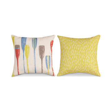 18″ Summer Fun Oars Pillow