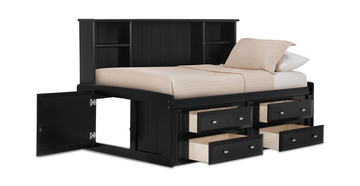 Laguna Twin Roomsaver Bed - Black Cherry