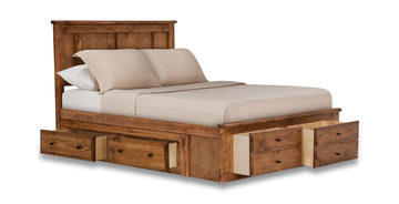 image Laguna Full Platform Storage Bed - American Chestnut