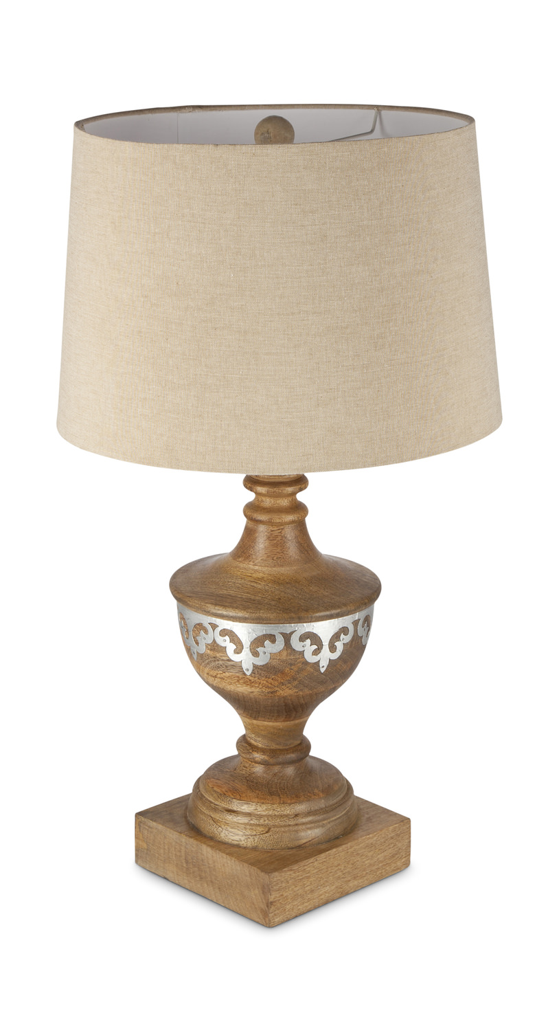 mango wood lamp base