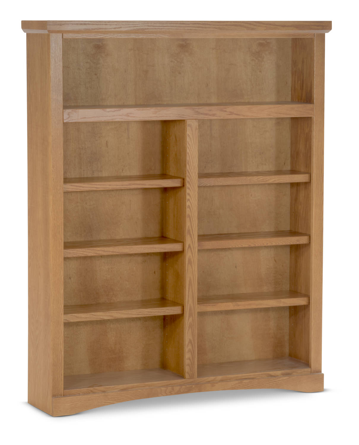 48″ Wide Traditional Oak Bookcase | HOM Furniture