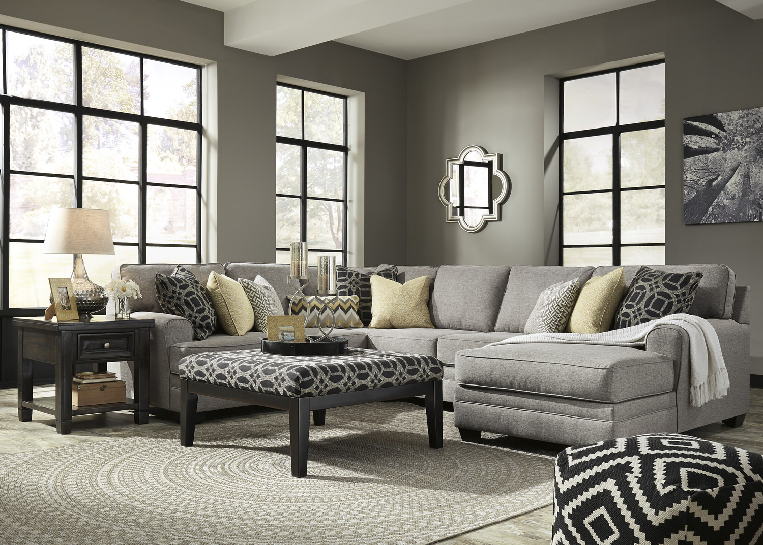 City 4 Piece Sectional HOM Furniture