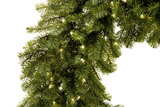 Continental Pine 48″ Pre-lit Artificial Pine Wreath Clear Lights thumbnail 2