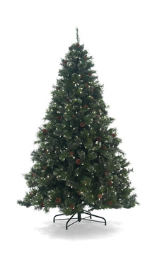 Oregon Pine 7.5′ Artificial Christmas Tree with 800 Multi Function LED Lights