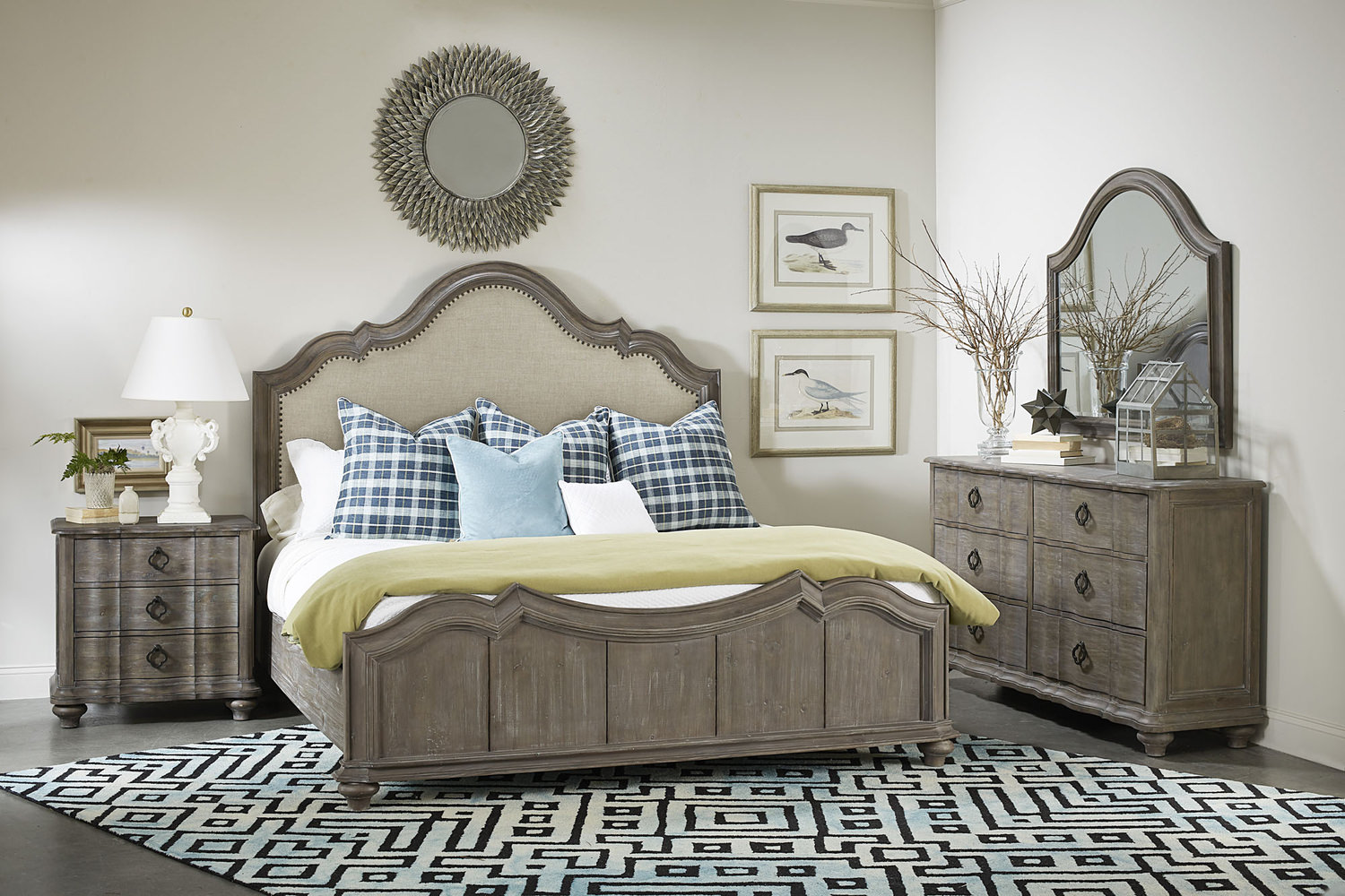 Addison Upholstered Bedroom Suite By A R T Hom Furniture Addison King Upholstered Bedroom Suite