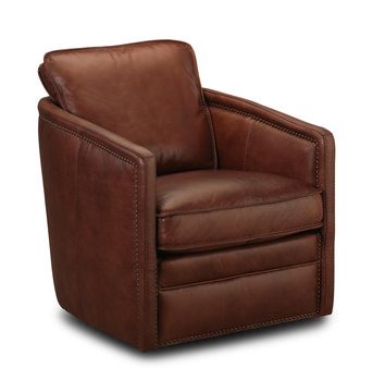 Leather Seating Sofas And Recliners Hom Furniture Image Pivot Leather Swivel Chair St Charles Bourbon