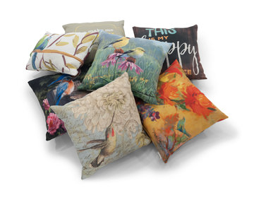 18″ Birdhouse Blues Pillow