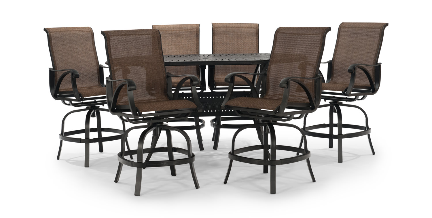 san tropez 7 piece patio dining set