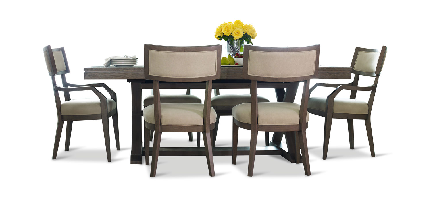 Highline Trestle Table With 4 Klismo Dining Chairs And 2 Arm Highline Trestle Table With 4 Klismo Dining Chairs And 2 Arm