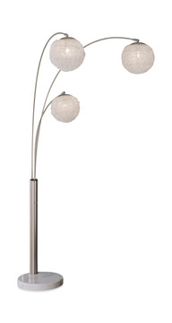 metal saturn arc floor lamp