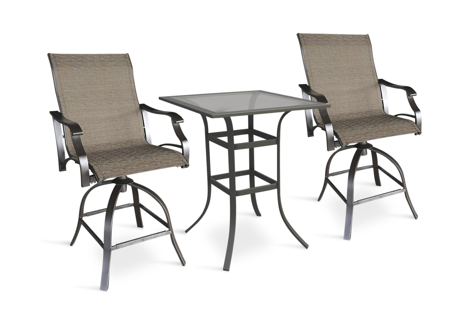 Northcliff 3 Piece Balcony Set Gl Top Hom Furniture
