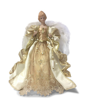 image 12″ Tree Top Angel - Gold