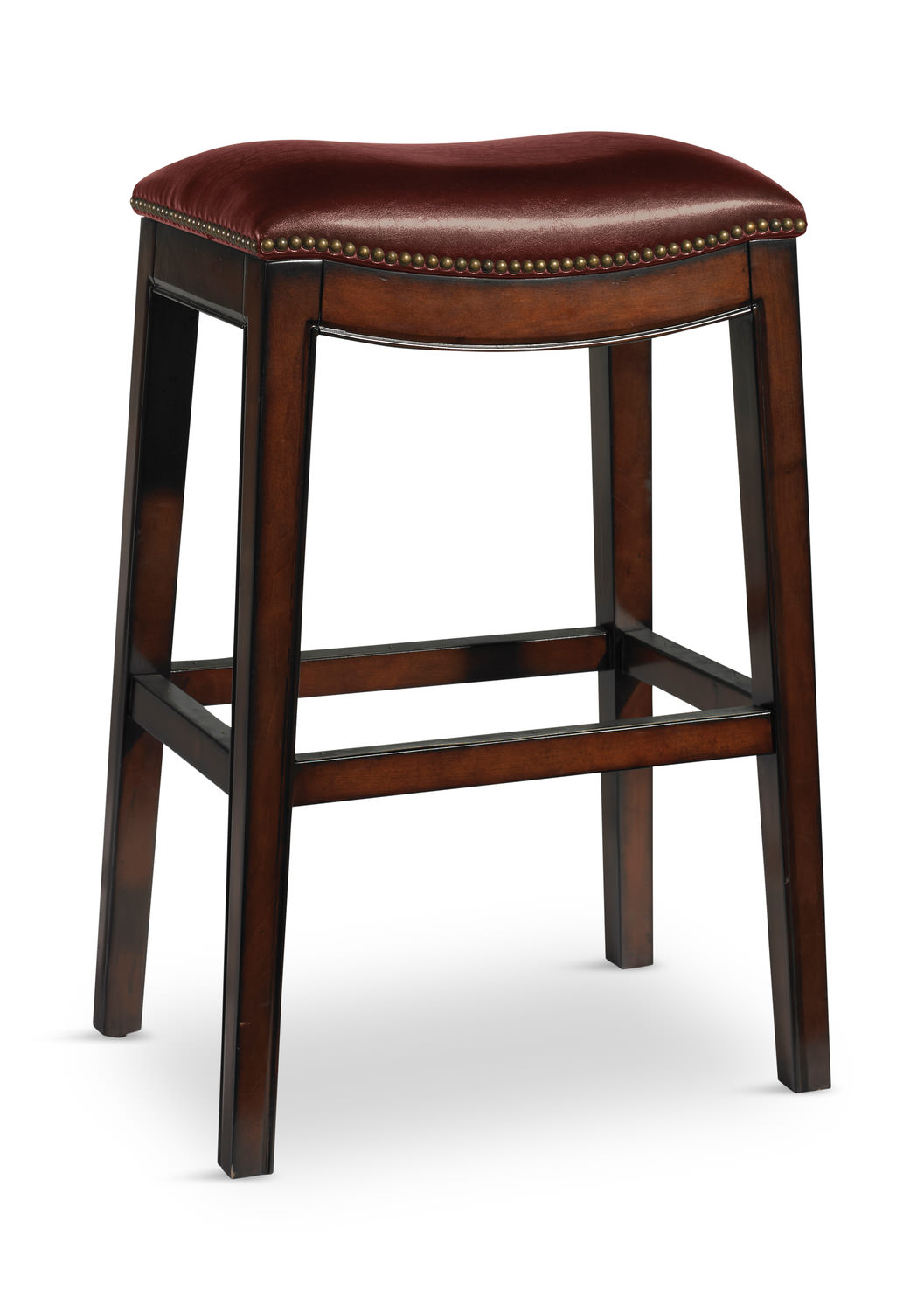 Wave Leather Saddle Seat Stool Hom Furniture Wave Leather Saddle Seat Bar Stool