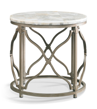 image Onyx Round Lamp Table