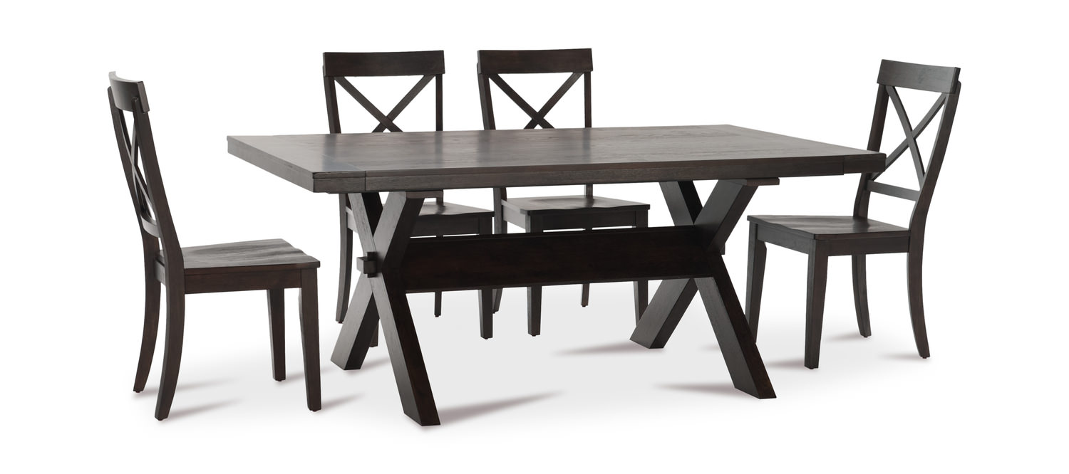 picardy table with 4 side chairs by thomas hom furniture picardy table with 4 side chairs