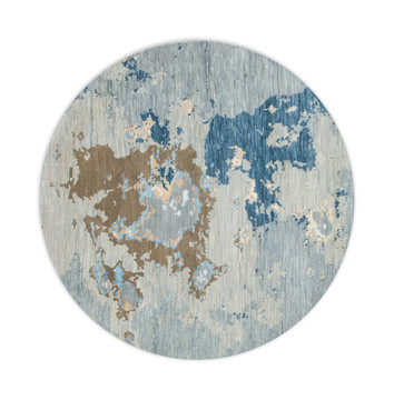 image Hand Knotted Area Rug - 4′11″ Round