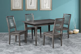 Eagle Mountain Dining Table And 4 Ladderback Chairs - Grey thumbnail 3