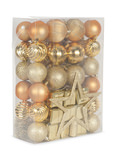 100 Piece Shatterproof Ornament Set - Gold thumbnail 1