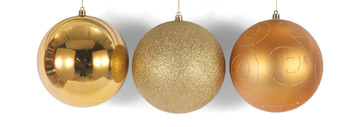 3 Piece Shatterproof Ornament Set