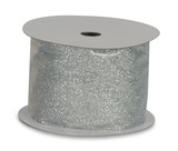 2.4″ Glitter Ribbon - Silver thumbnail 2