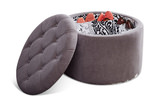 Sasha Shoe Storage Ottoman - Grey thumbnail 3