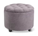 Sasha Shoe Storage Ottoman - Grey thumbnail 1