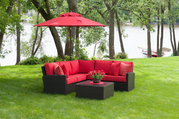 Metro 3 Piece Woven Sectional - Jacobean