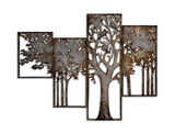 Trees In Frames Metal Wall Art thumbnail 1