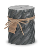 Grey Mulberry Gear Wheel Pillar Candle thumbnail 2