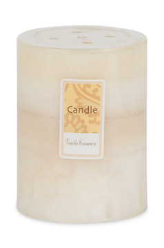 Ivory Vanilla Cinnamon Pillar Candle - Small