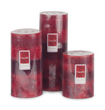 Red Cinnamon Pillar Candle - Small thumbnail 1