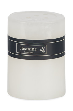 White Jasmine Frost Pillar Candle - Small