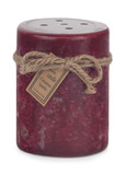 Red Cinnamon Perforated Pillar Candle - Small thumbnail 2