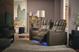 Ovation 2 Piece Leather Power Reclining Home Theater thumbnail 4