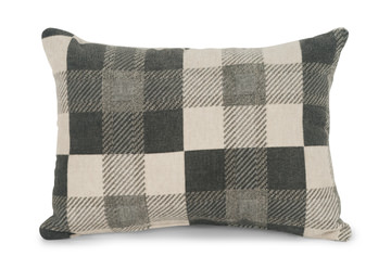Portofino Lumbar Pillow - Checkered