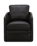 Pivot Leather Swivel Chair - London Charcoal thumbnail 2