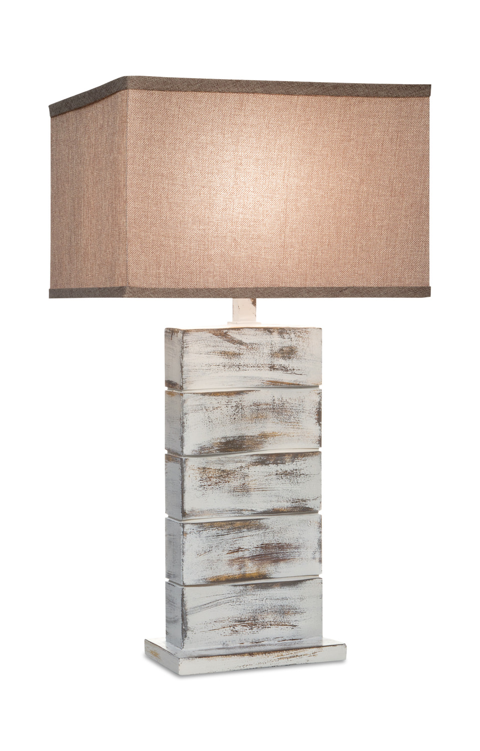 White Distressed Table Lamp | DOCK86