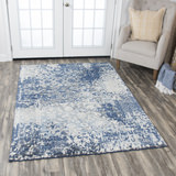 Gossamer Blue/Grey Area Rug - 5′0″ X 8′0″ thumbnail 3