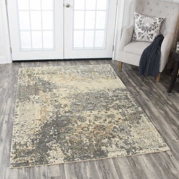 Gossamer Earth/Grey Area Rug - 3′0″ x 5′0″