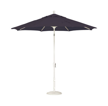 image 9′ Market Umbrella - Bel Air White With Navy
