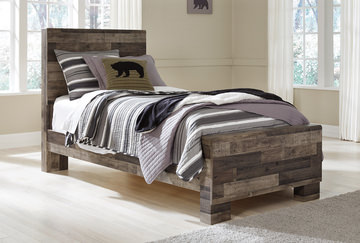 Dylan Twin Panel Bed - Grey